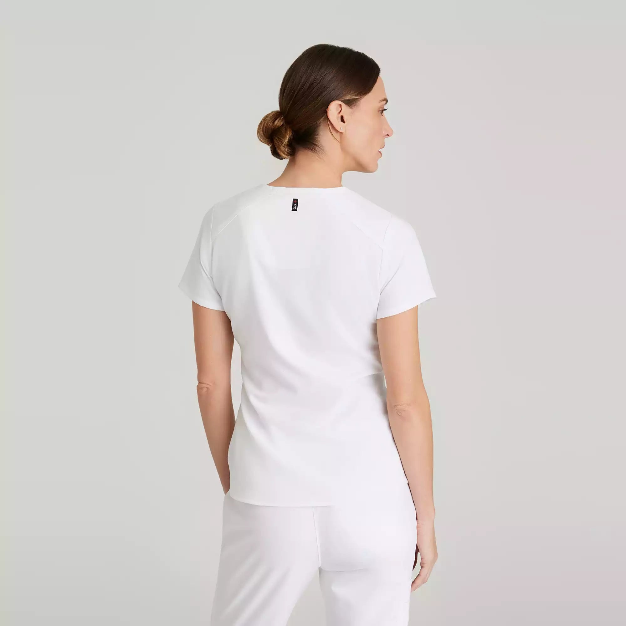 Grey's Anatomy Spandex Stretch Emma Top-4 Pocket Scrub Top | GRST011