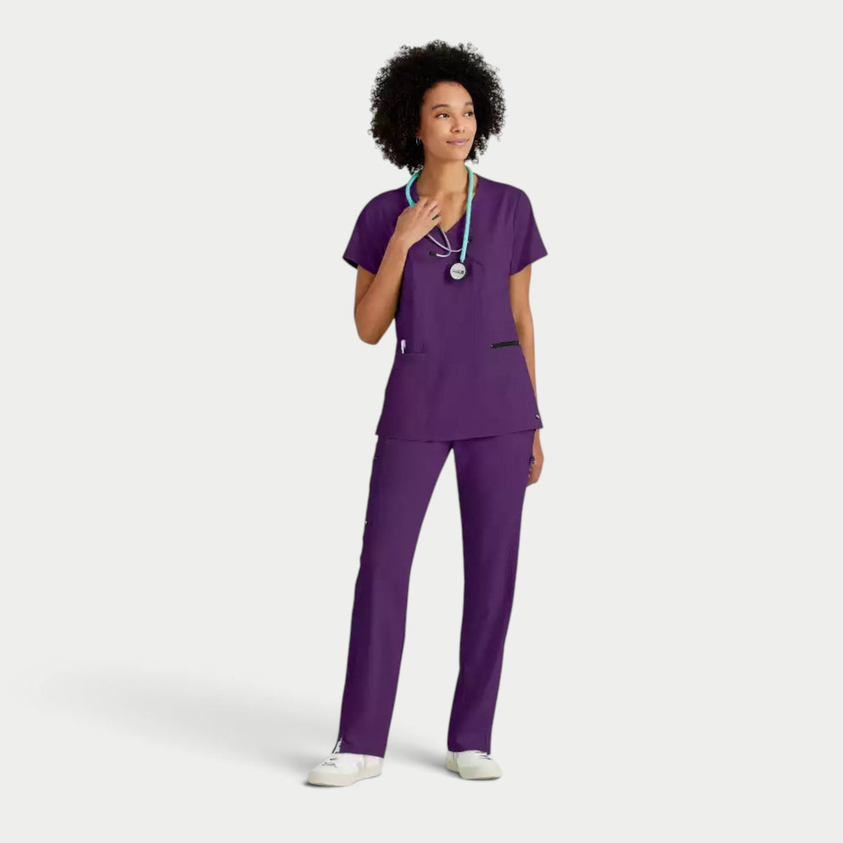 Kim 3-Pocket V-Neck Top | GRST001