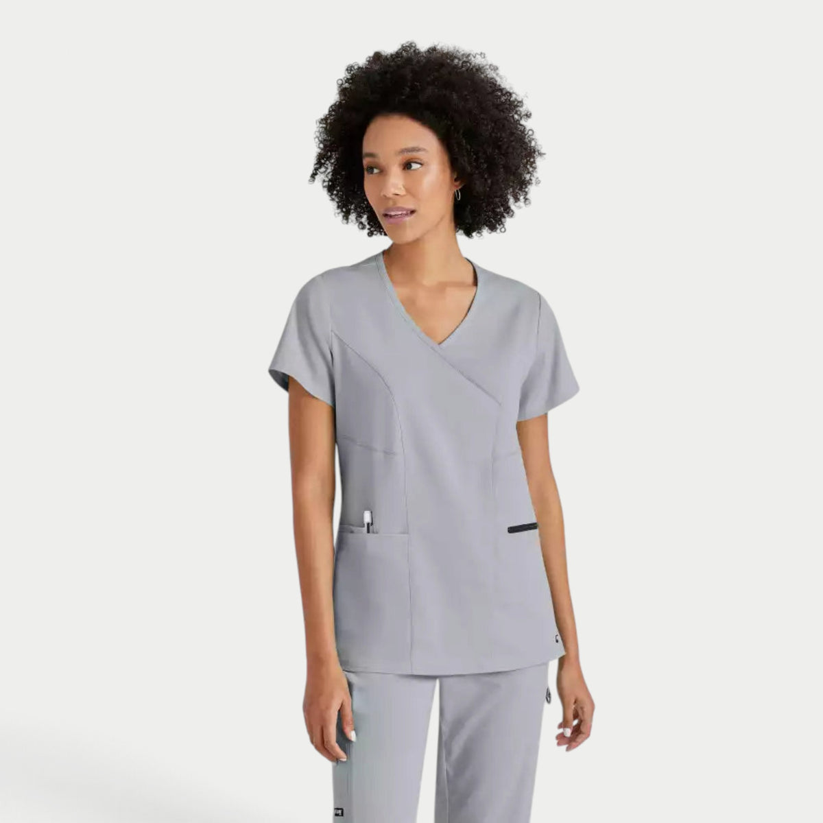 Kim 3-Pocket V-Neck Top | GRST001