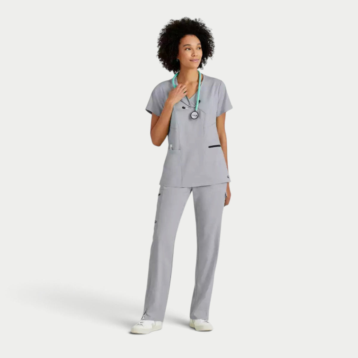 Kim 3-Pocket V-Neck Top | GRST001