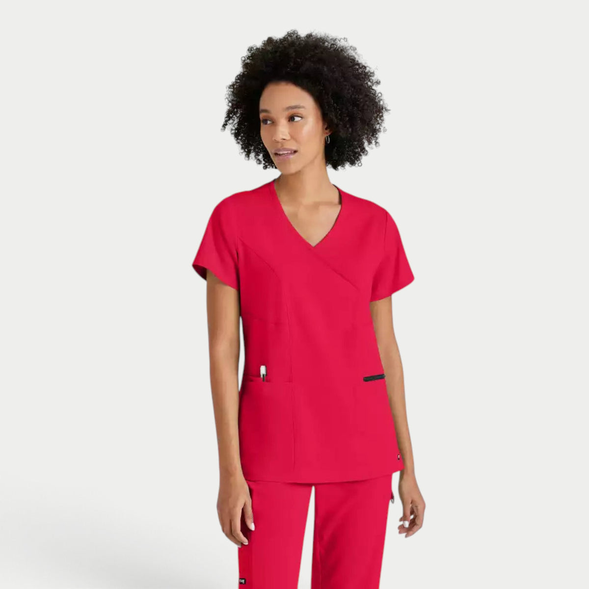 Kim 3-Pocket V-Neck Top | GRST001