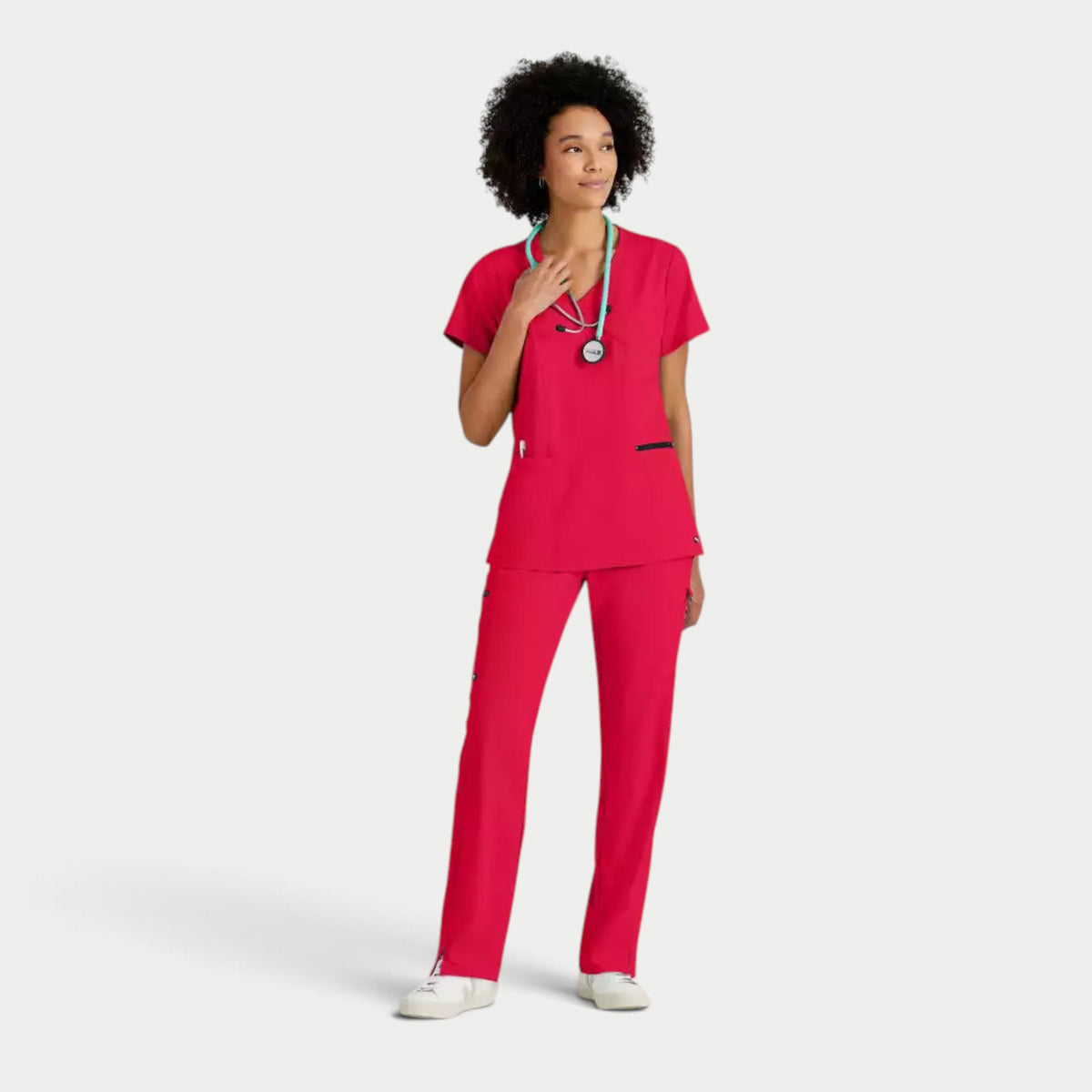 Kim 3-Pocket V-Neck Top | GRST001
