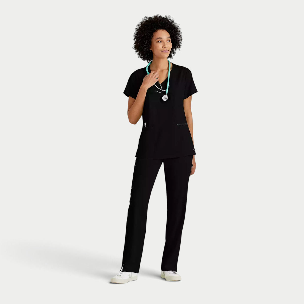 Kim 3-Pocket V-Neck Top | GRST001