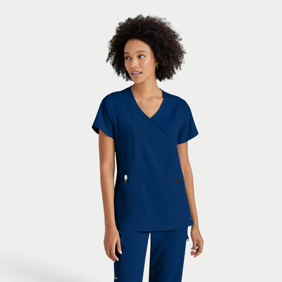 Kim 3-Pocket V-Neck Top | GRST001
