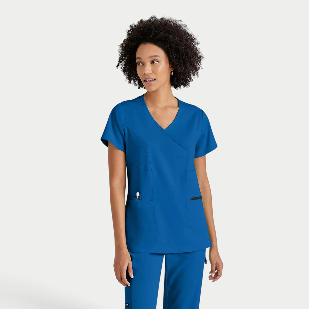 Kim 3-Pocket V-Neck Top | GRST001