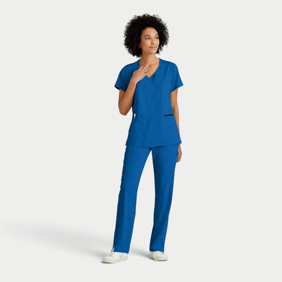 Kim 3-Pocket V-Neck Top | GRST001