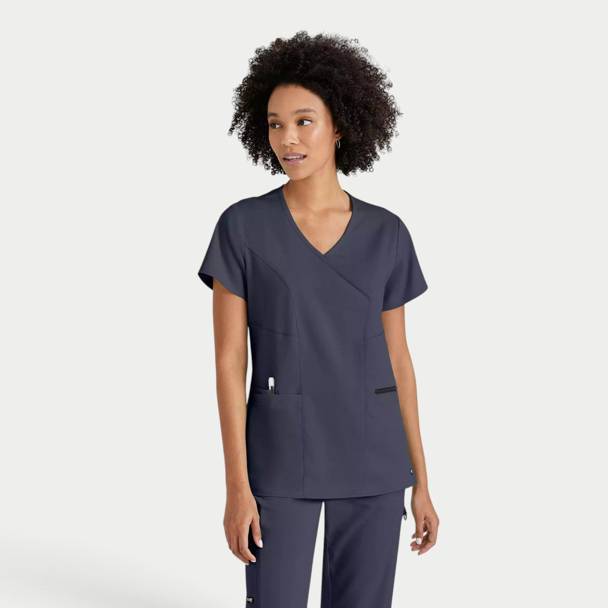 Kim 3-Pocket V-Neck Top | GRST001