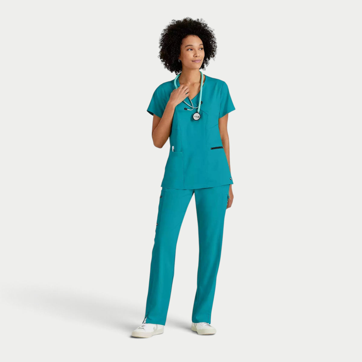Kim 3-Pocket V-Neck Top | GRST001