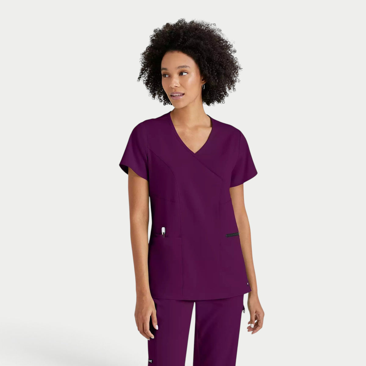 Kim 3-Pocket V-Neck Top | GRST001