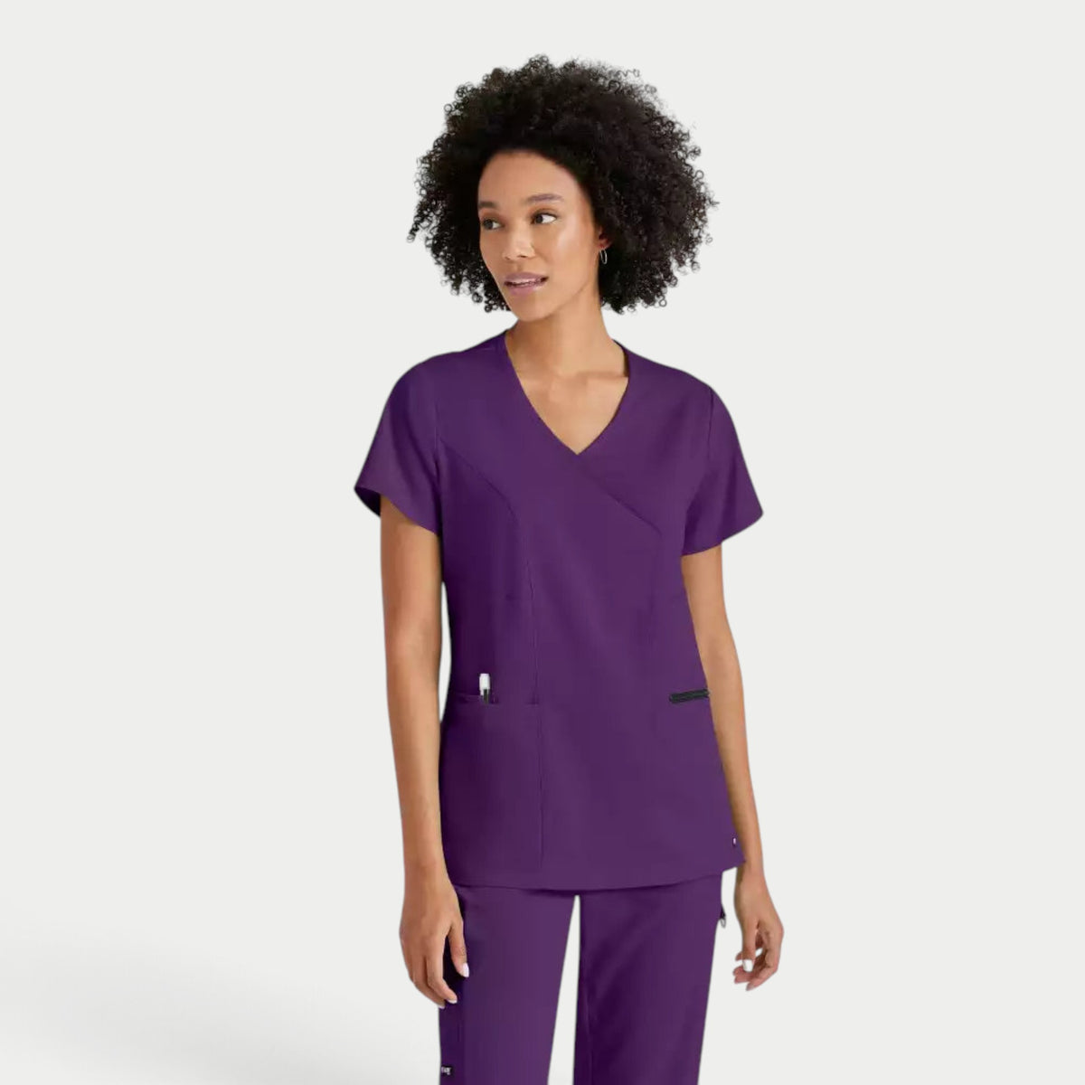 Kim 3-Pocket V-Neck Top | GRST001