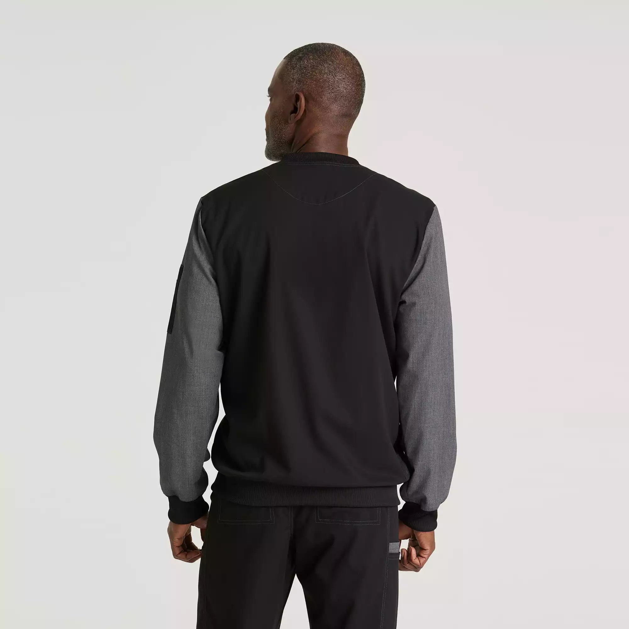 Men's 4 Pocket Two-Toned Zip Front Warm Up Jacket | GRSW892