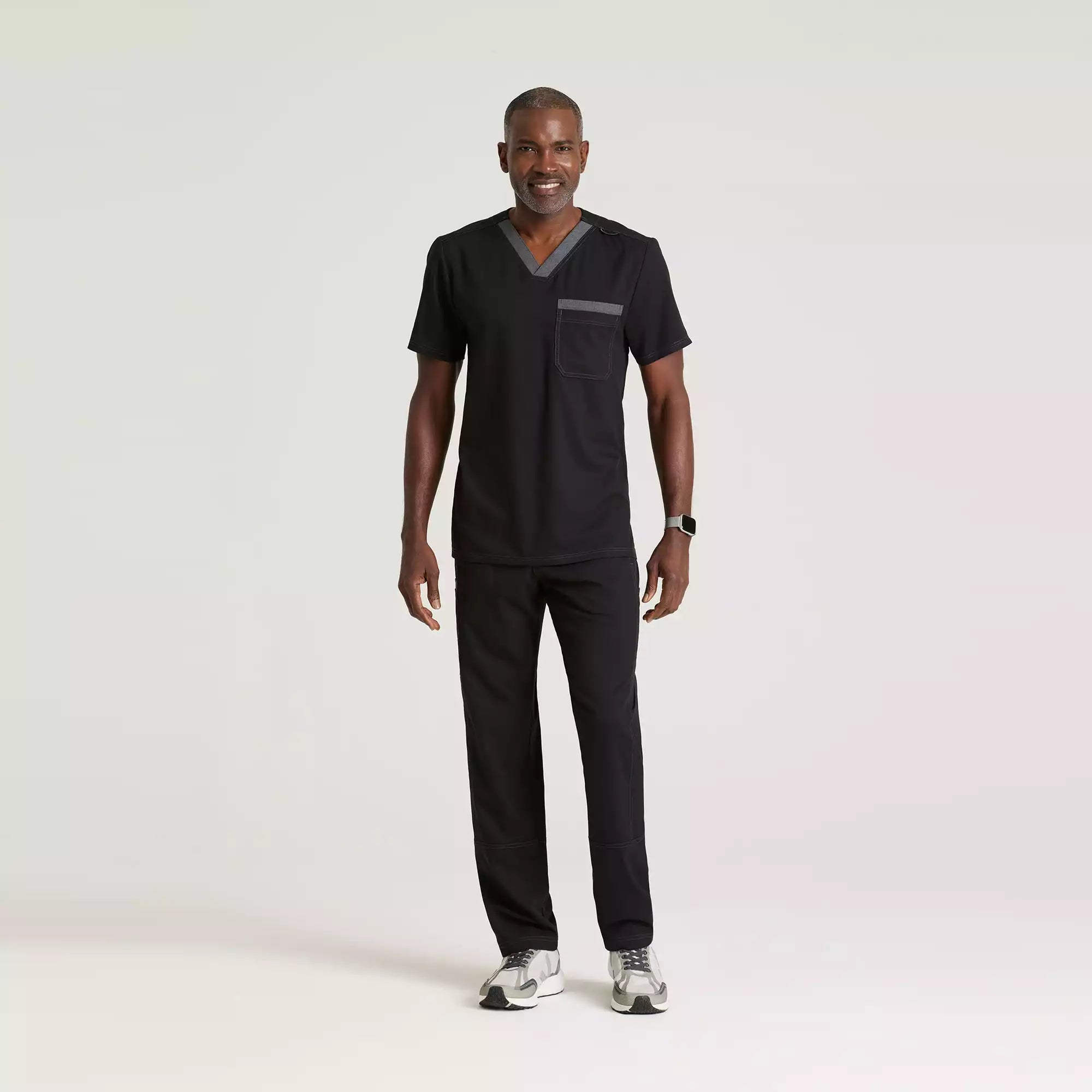 Men's 4 Pocket Two-Toned Zip Front Warm Up Jacket | GRSW892