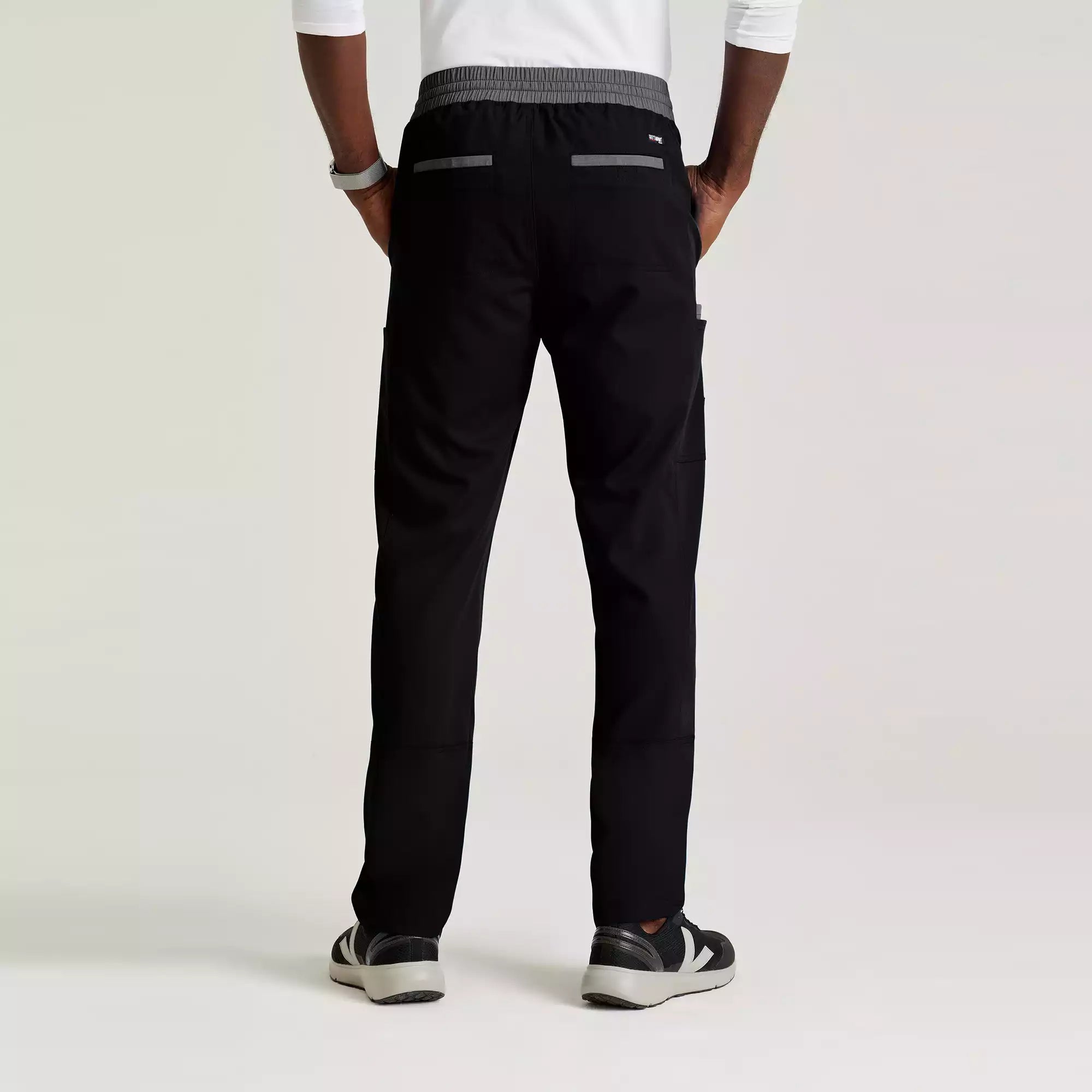 Grey's Anatomy Spandex Stretch Men's 7 Pocket Two-Tone Slim & Straight Pant | GRSP641