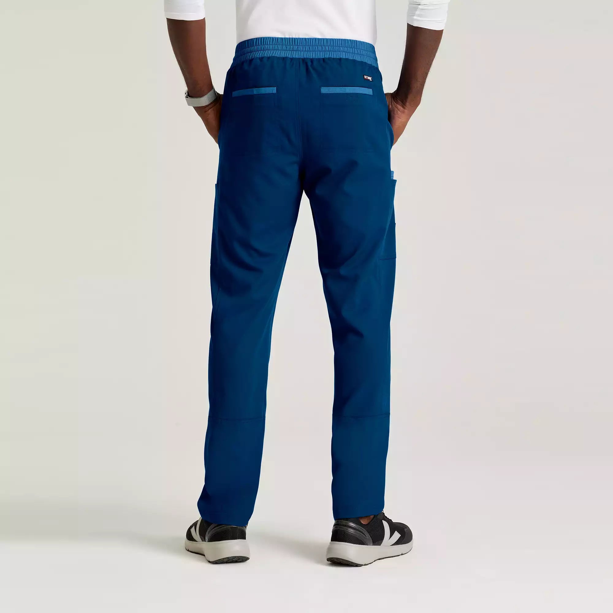 Grey's Anatomy Spandex Stretch Men's 7 Pocket Two-Tone Slim & Straight Pant | GRSP641