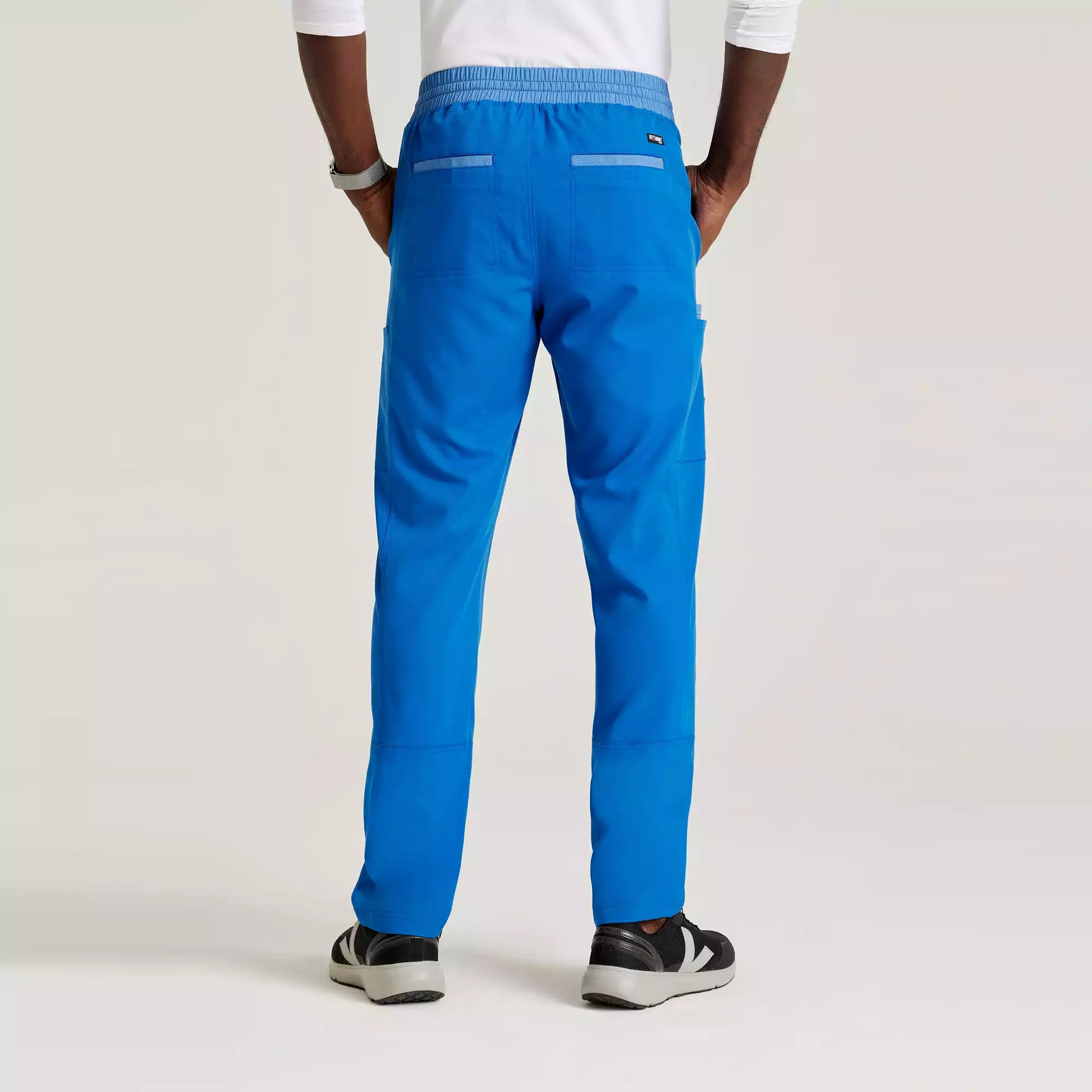 Grey's Anatomy Spandex Stretch Men's 7 Pocket Two-Tone Slim & Straight Pant | GRSP641