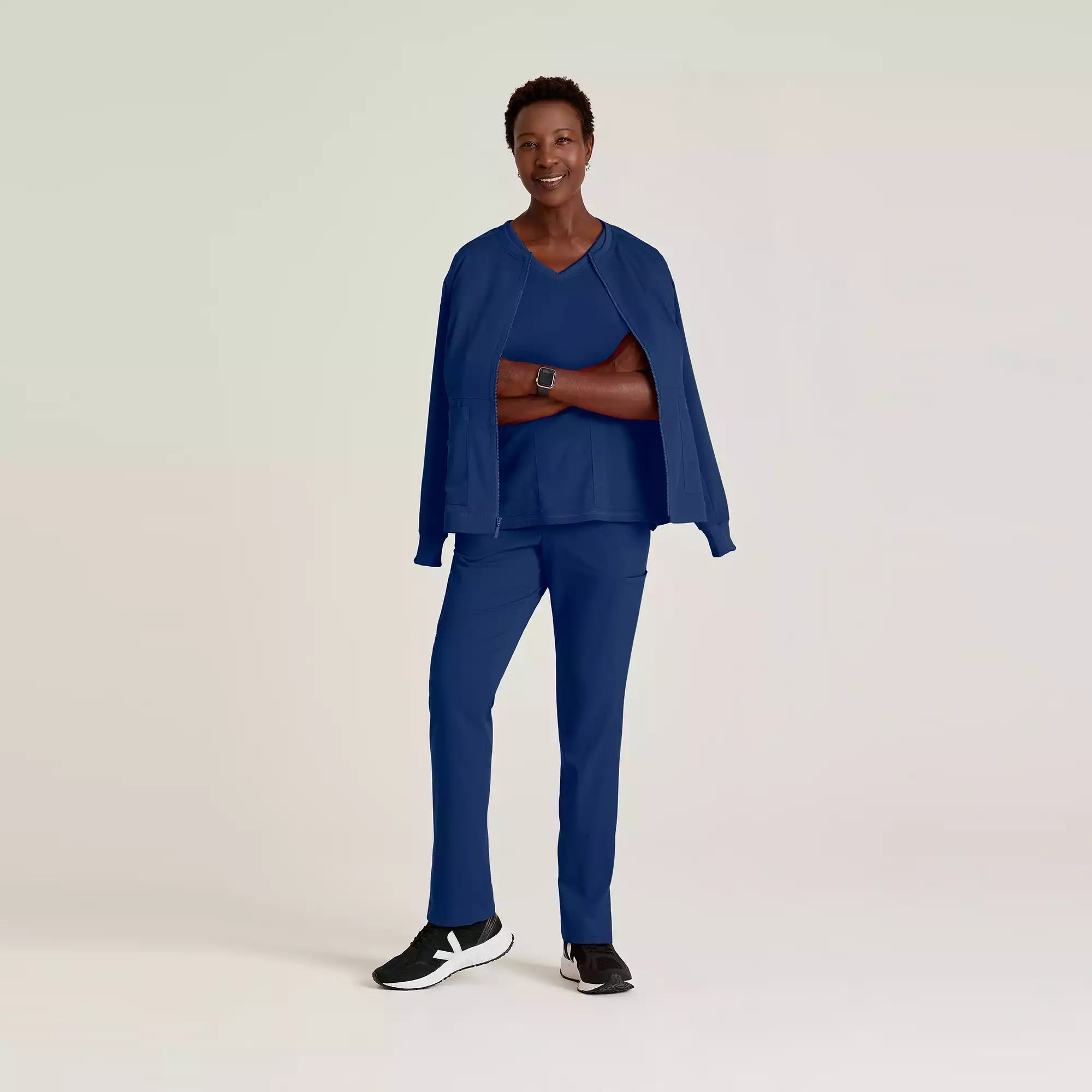 Grey's Anatomy Spandex Stretch Millie Jacket-3 Pocket Zip Jacket | GRSW017