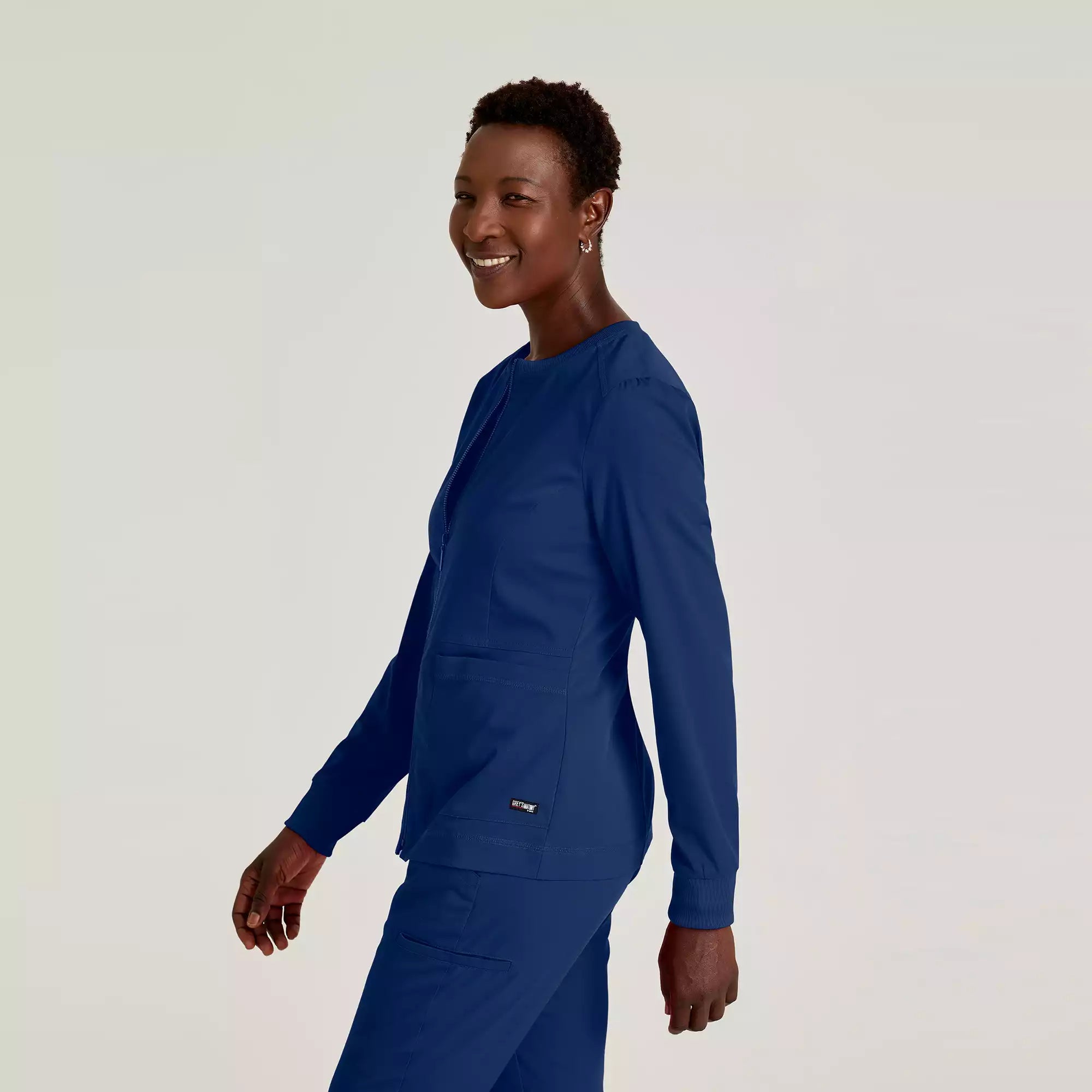 Grey's Anatomy Spandex Stretch Millie Jacket-3 Pocket Zip Jacket | GRSW017