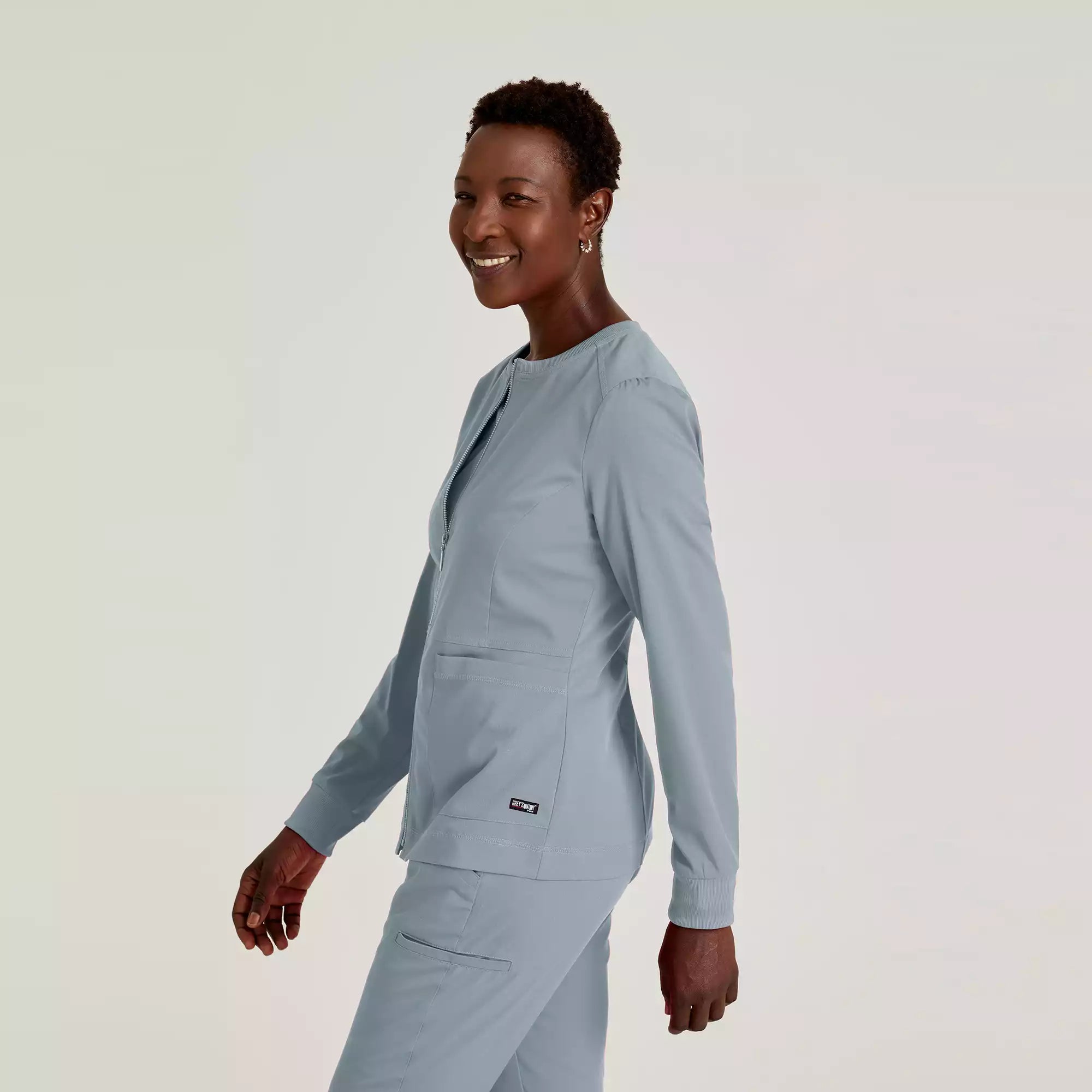 Grey's Anatomy Spandex Stretch Millie Jacket-3 Pocket Zip Jacket | GRSW017
