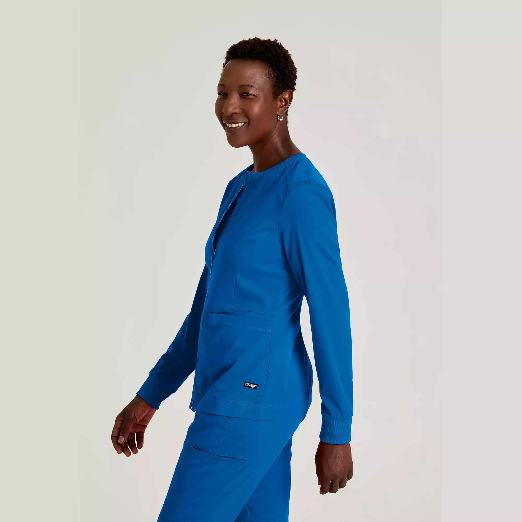 Grey's Anatomy Spandex Stretch Millie Jacket-3 Pocket Zip Jacket | GRSW017