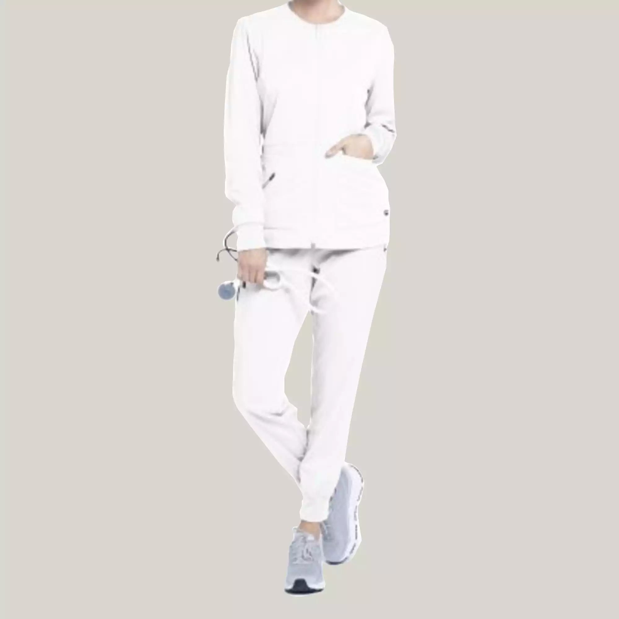 Grey's Anatomy Spandex Stretch Millie Jacket-3 Pocket Zip Jacket | GRSW017