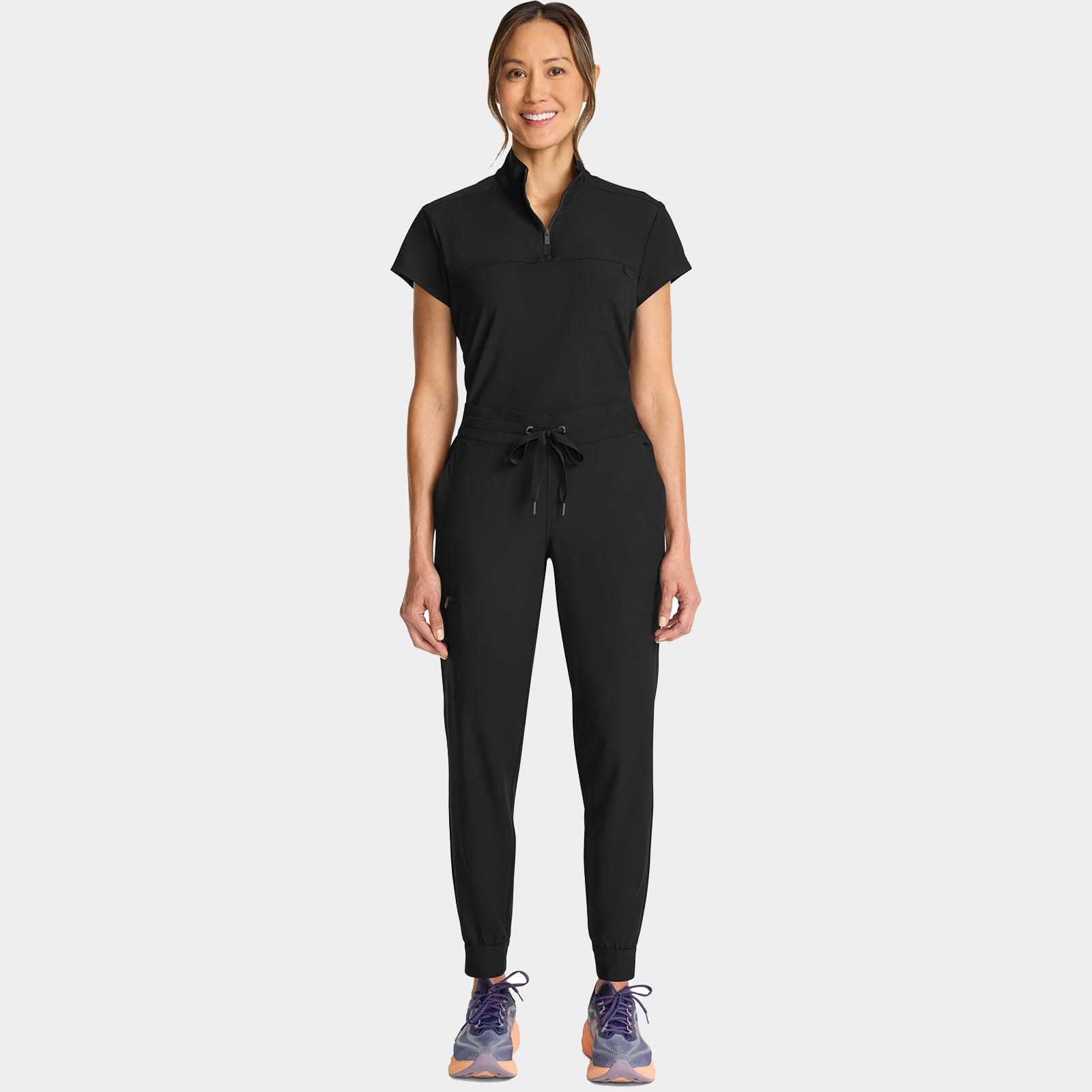 Bekah Mid Rise Jogger Scrub Pant Petite Length | HH155P