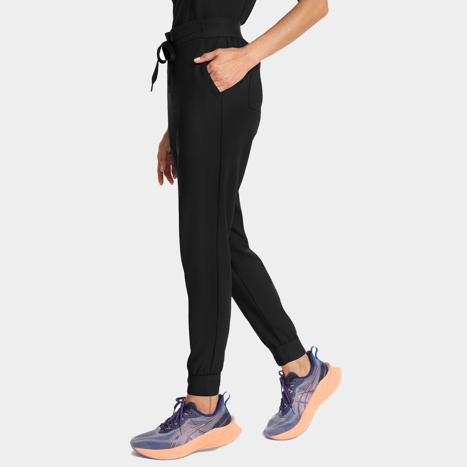 Bekah Mid Rise Jogger Scrub Pant Petite Length | HH155P