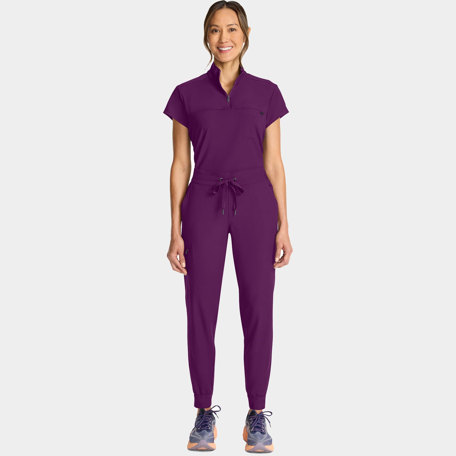 Bekah Mid Rise Jogger Scrub Pant Petite Length | HH155P