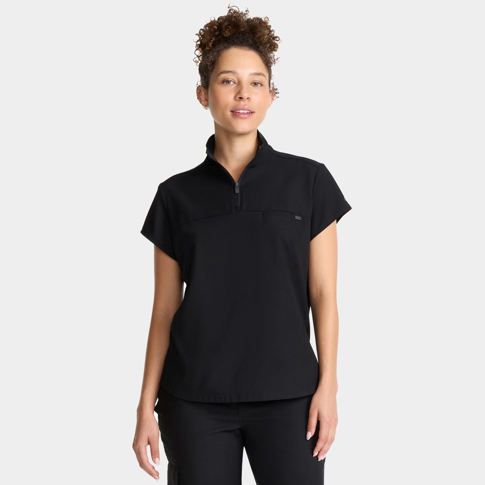 Bella Quarter Zip Scrub Top | HH752