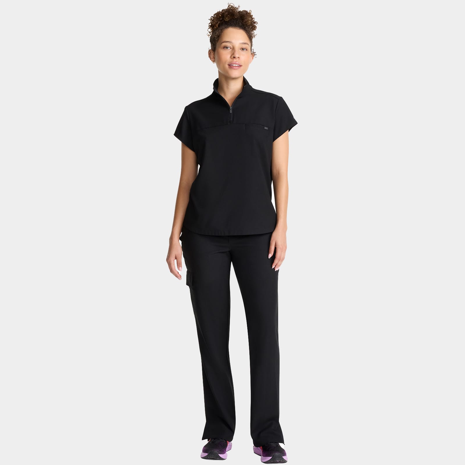 Bella Quarter Zip Scrub Top | HH752