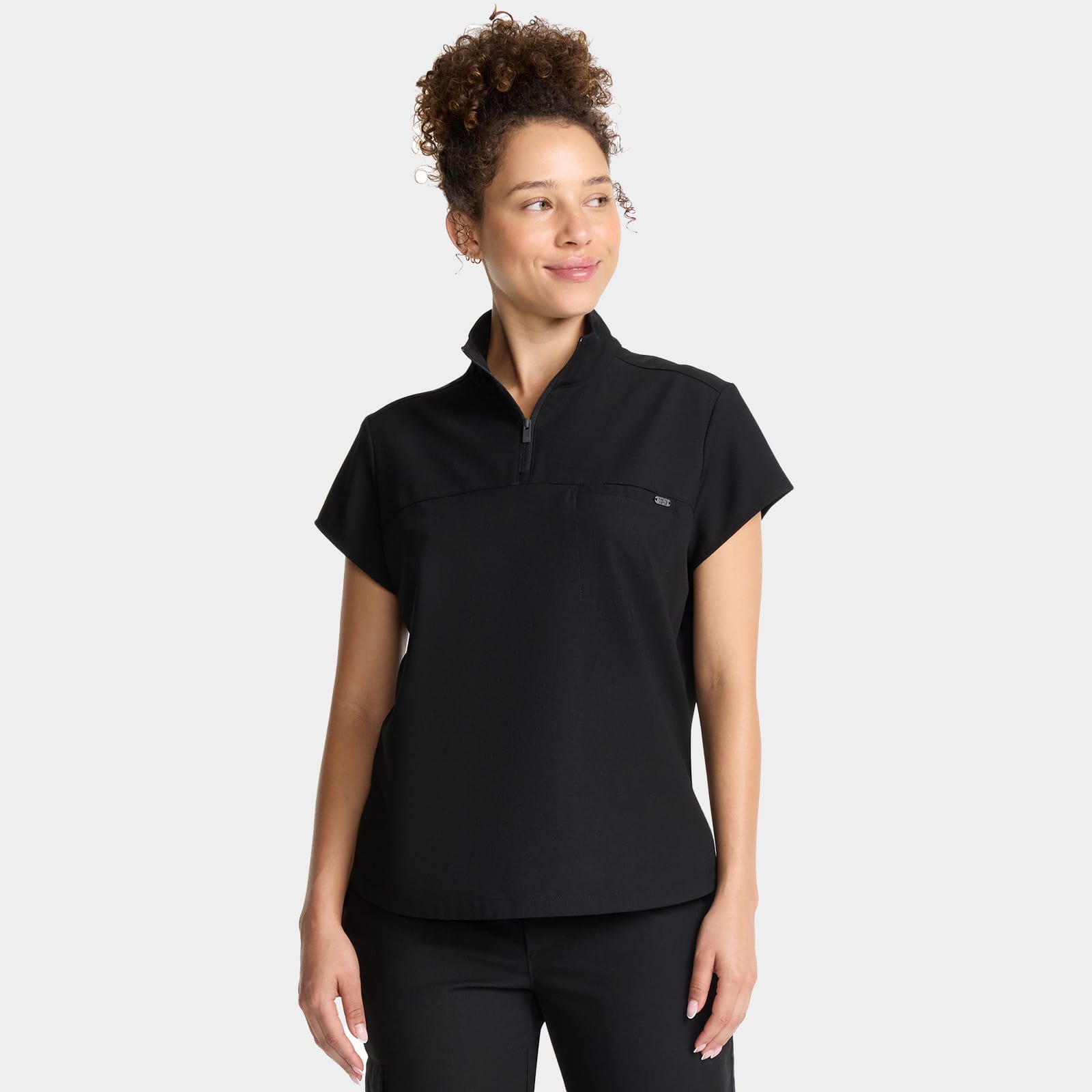 Bella Quarter Zip Scrub Top | HH752