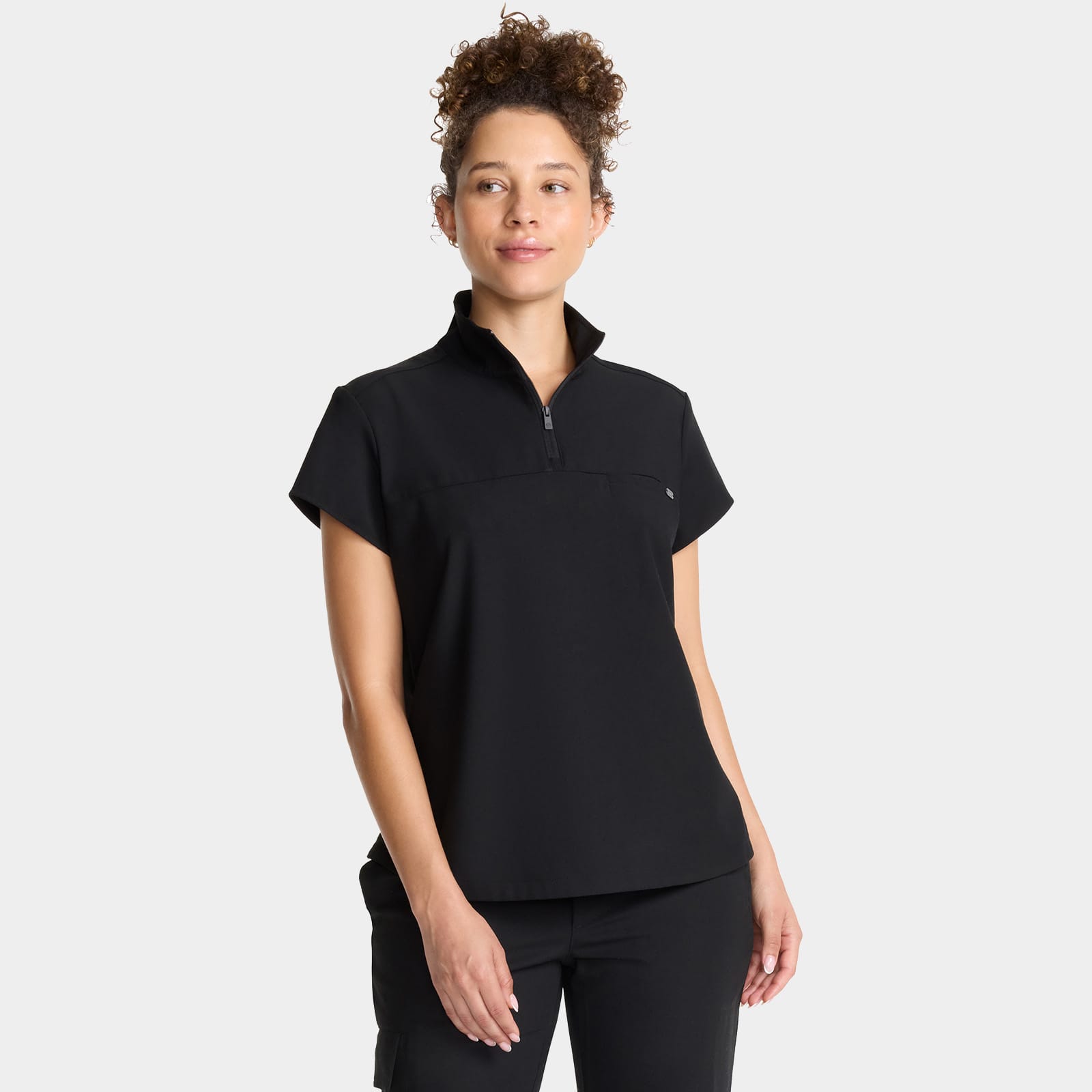 Bella Quarter Zip Scrub Top | HH752