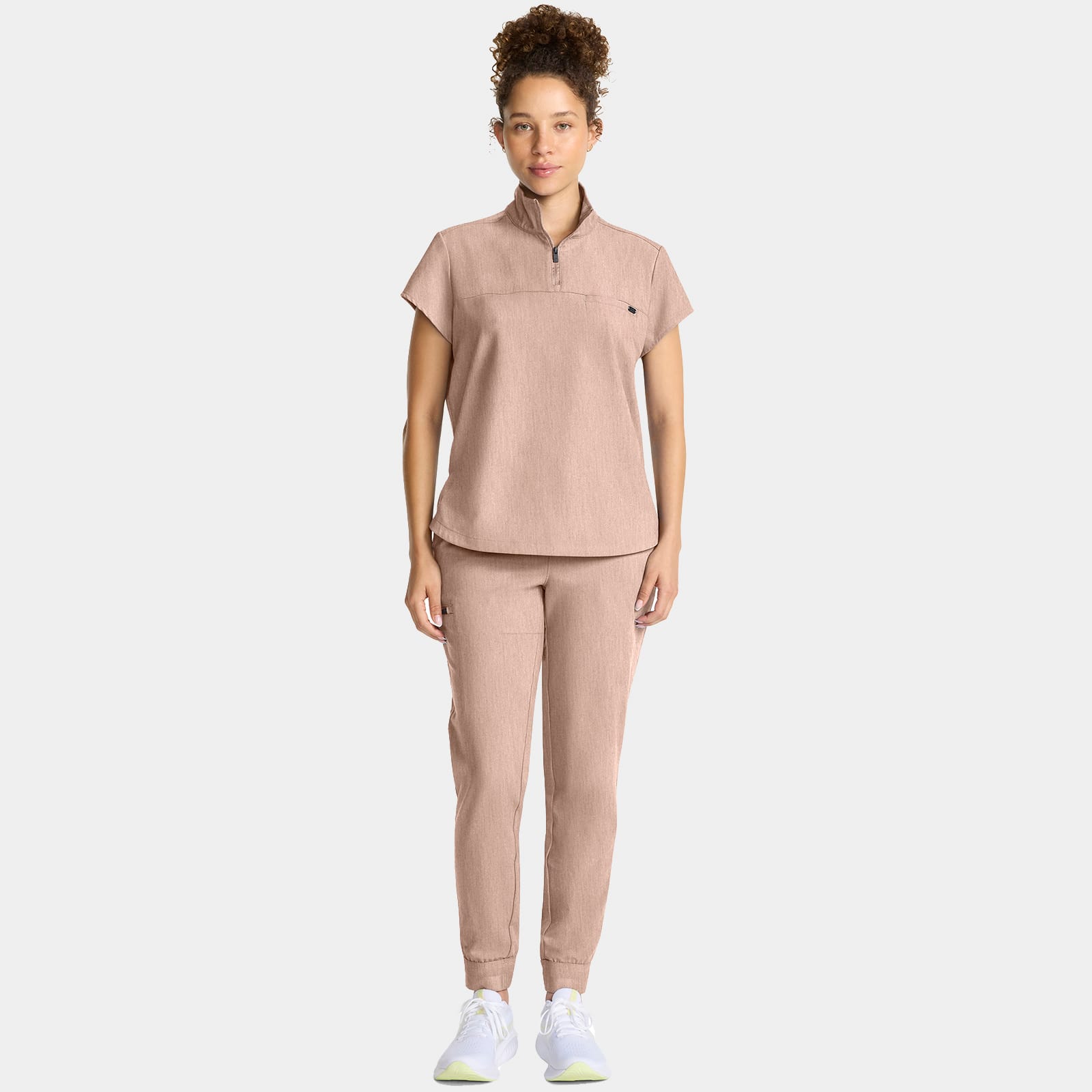 Bella Quarter Zip Scrub Top | HH752