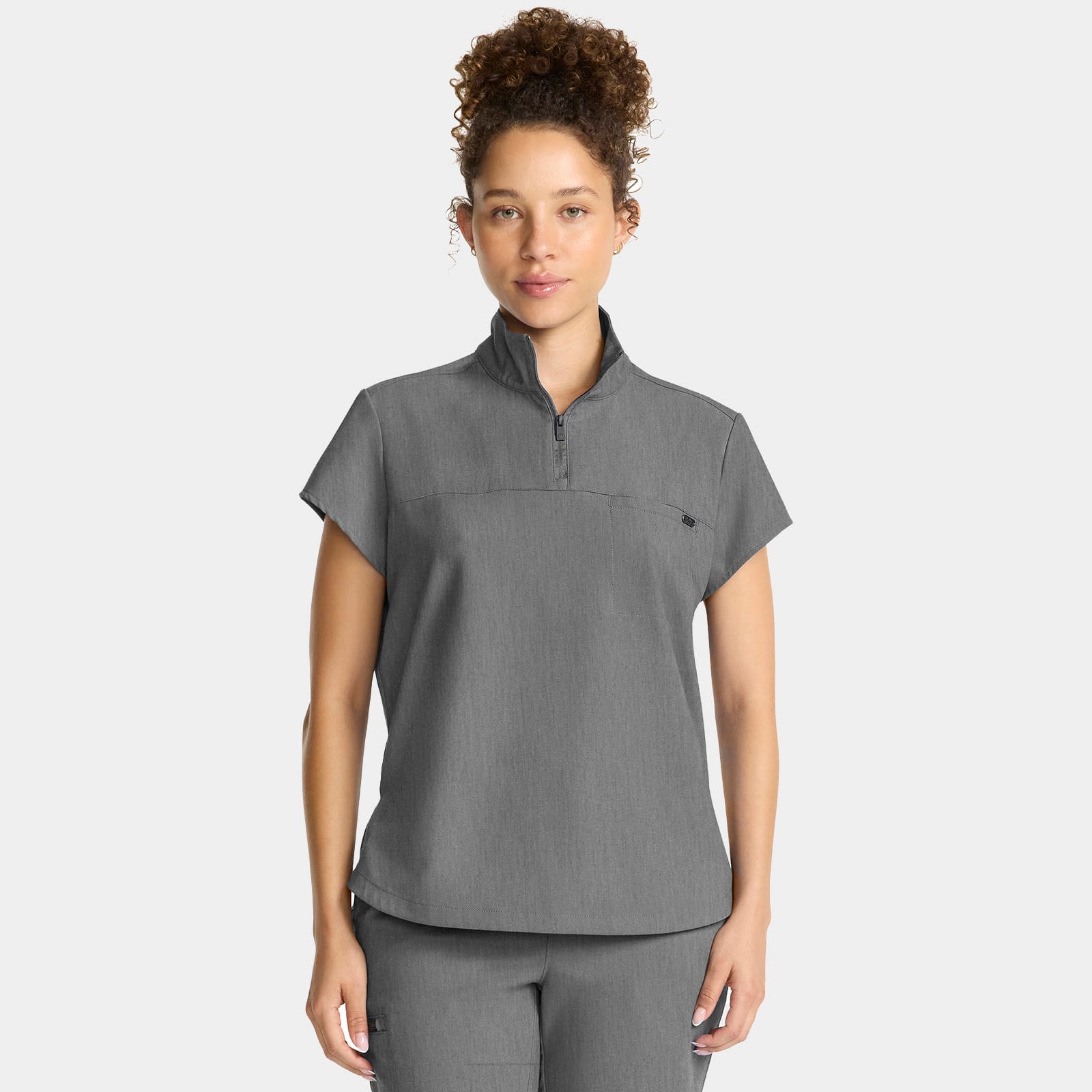 Bella Quarter Zip Scrub Top | HH752