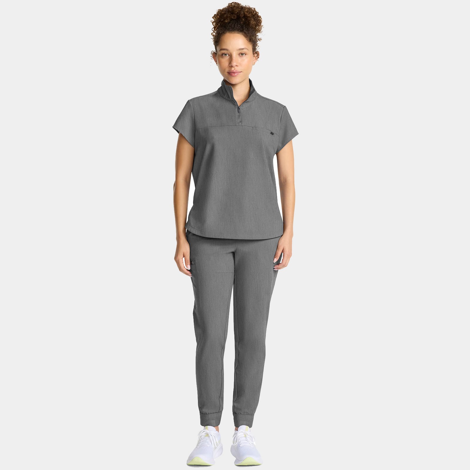 Bella Quarter Zip Scrub Top | HH752