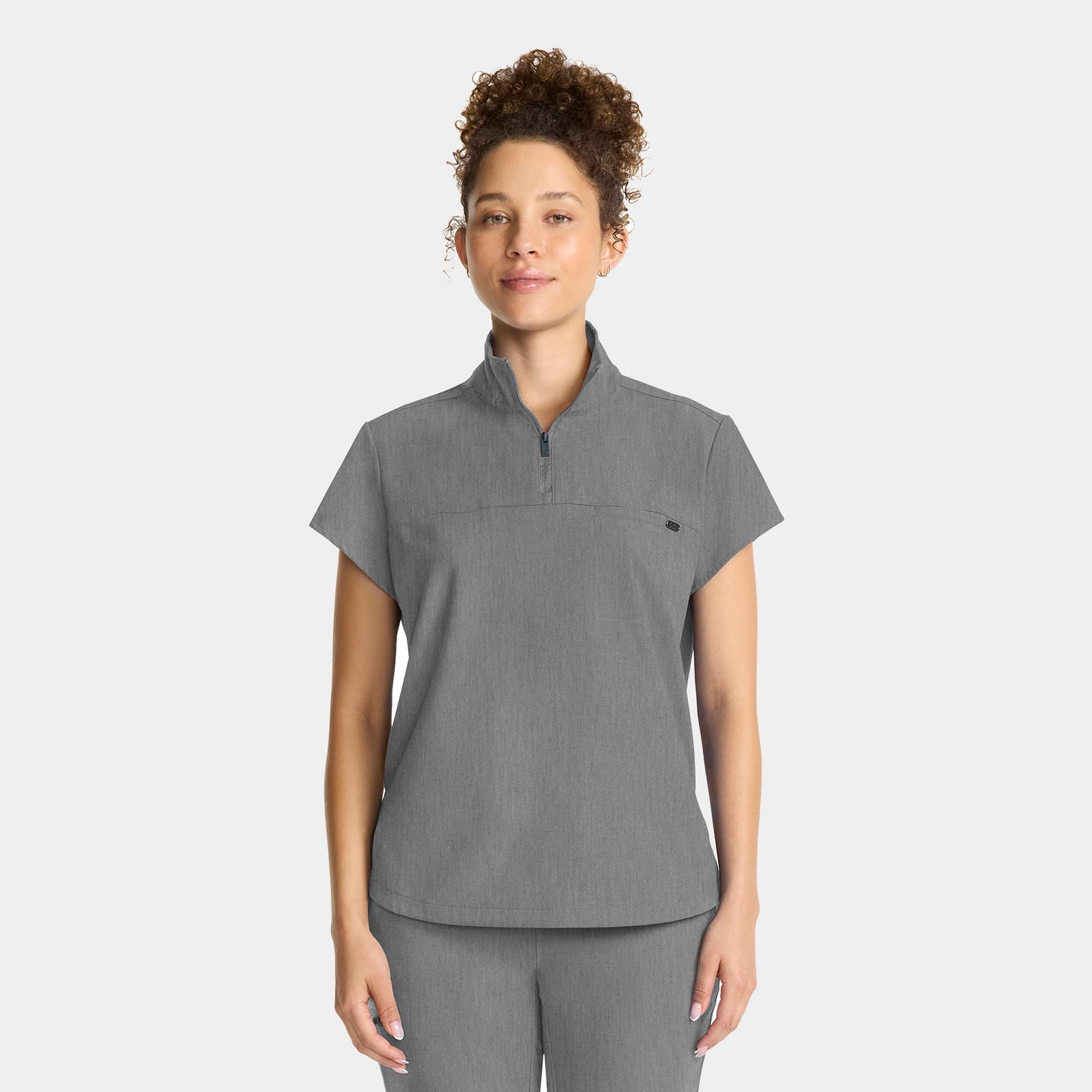 Bella Quarter Zip Scrub Top | HH752