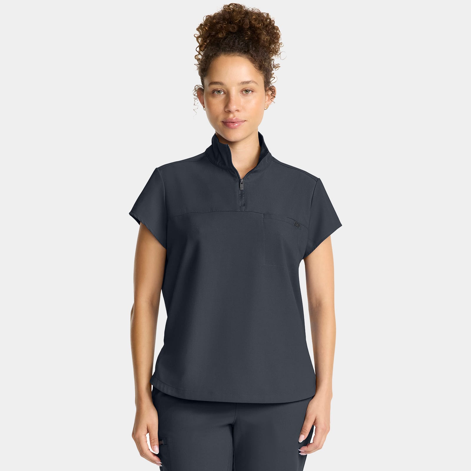 Bella Quarter Zip Scrub Top | HH752