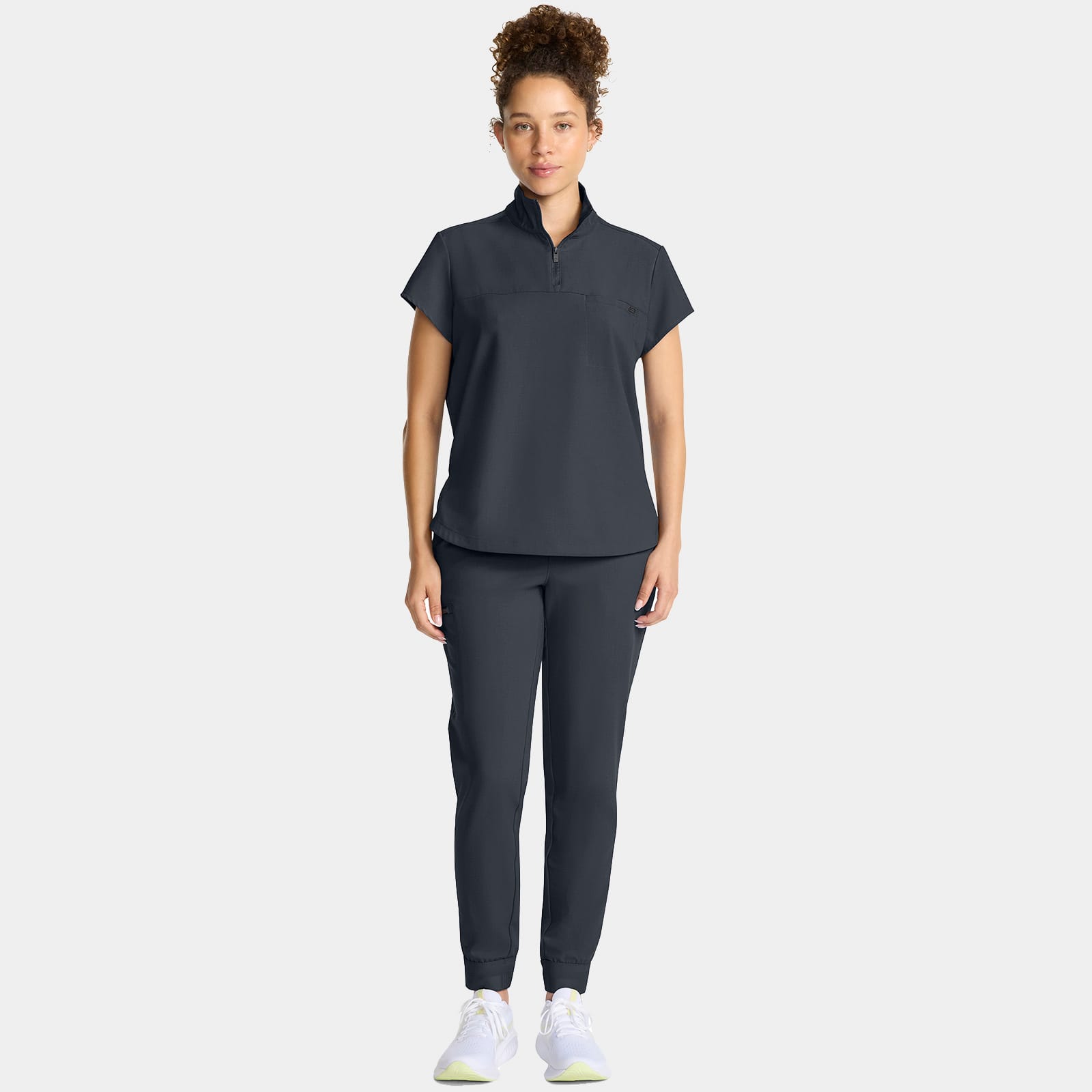 Bella Quarter Zip Scrub Top | HH752