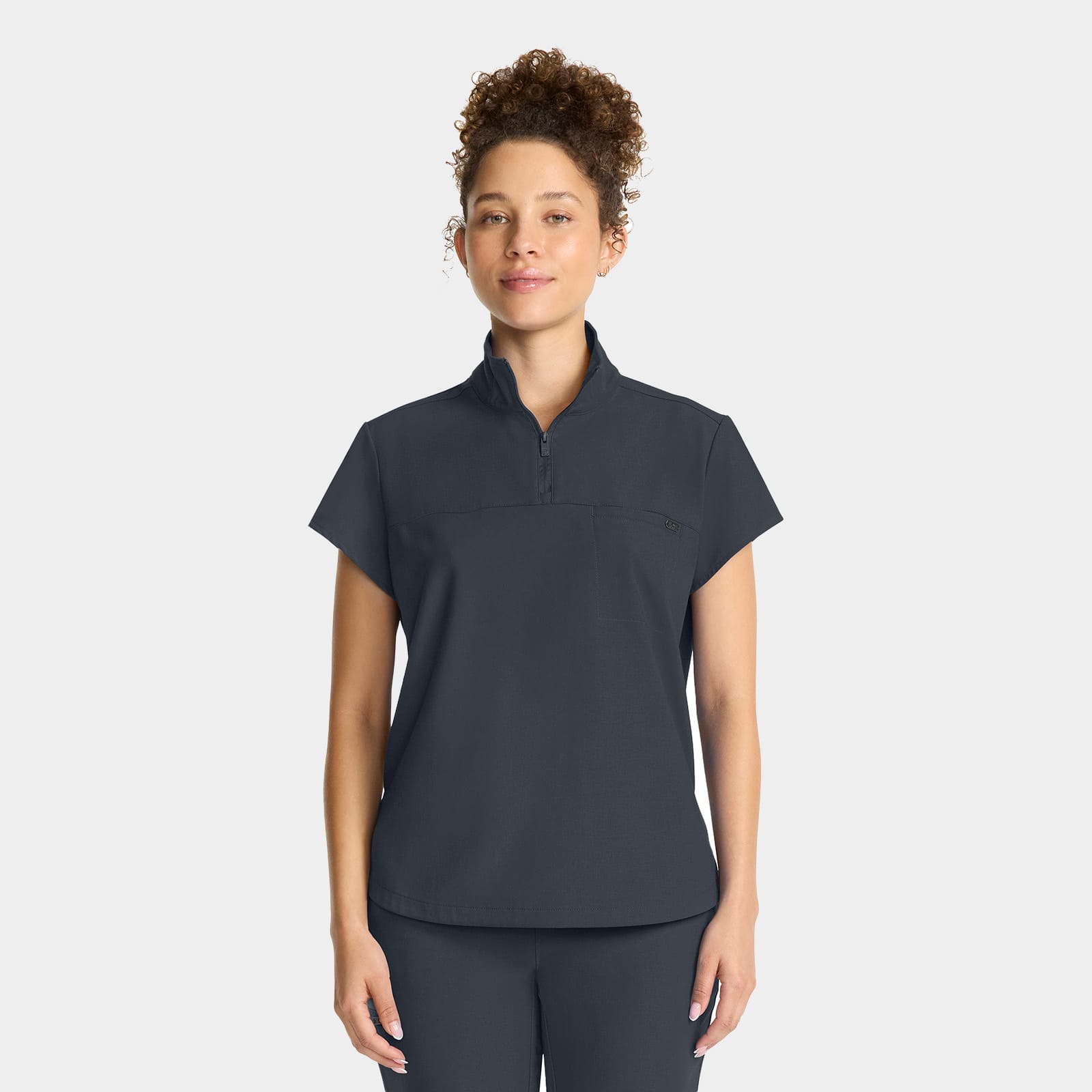 Bella Quarter Zip Scrub Top | HH752