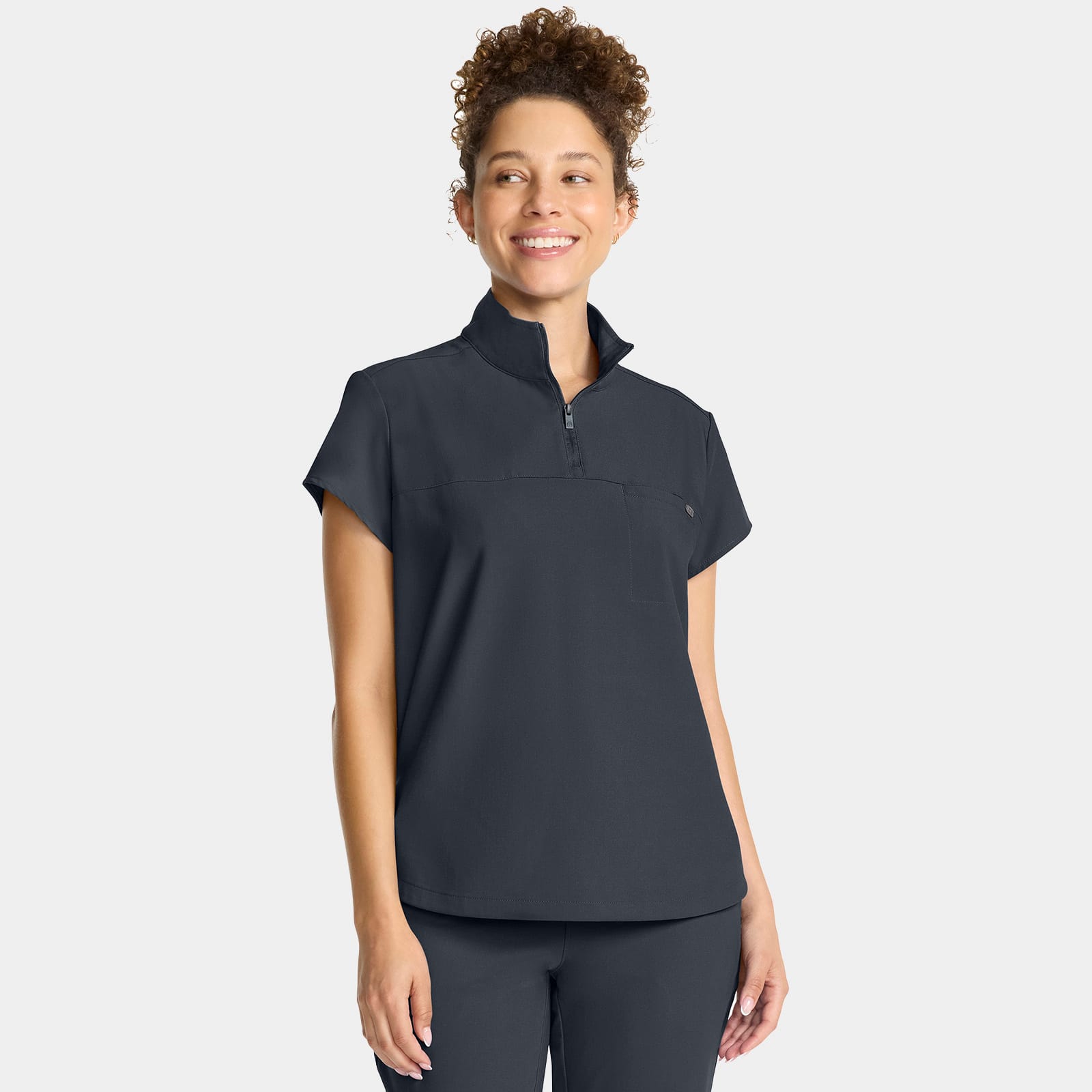 Bella Quarter Zip Scrub Top | HH752
