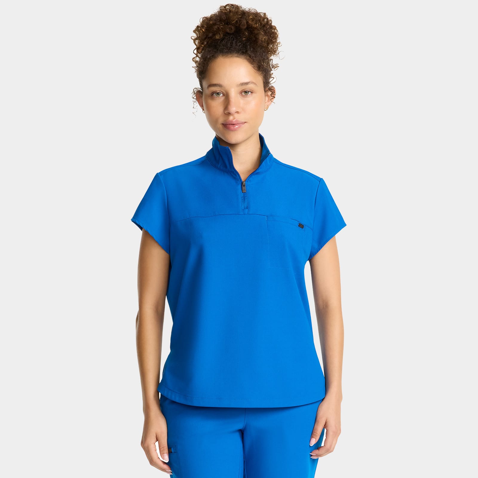 Bella Quarter Zip Scrub Top | HH752