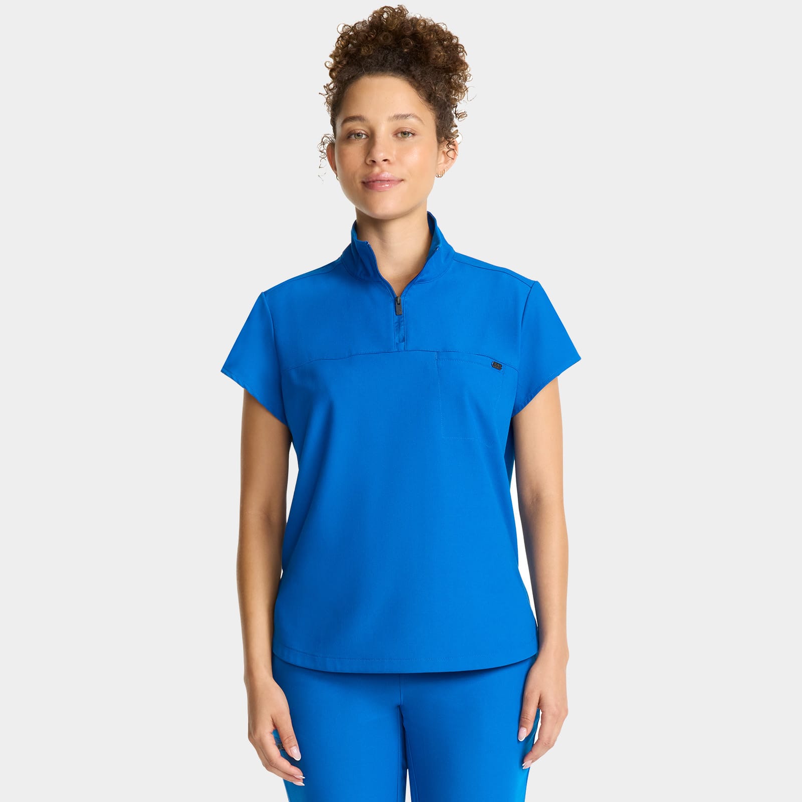 Bella Quarter Zip Scrub Top | HH752