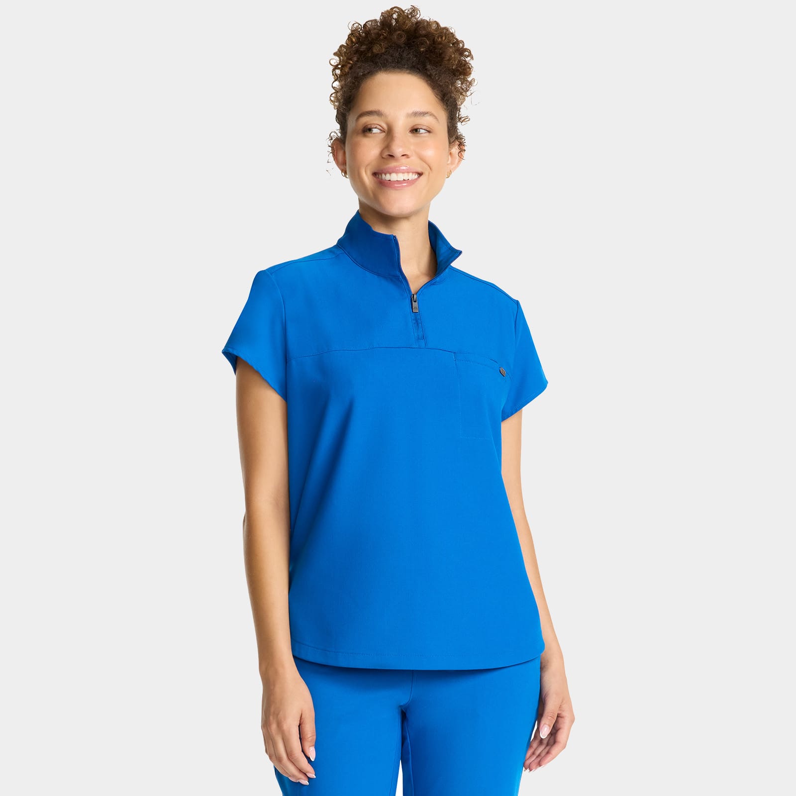 Bella Quarter Zip Scrub Top | HH752