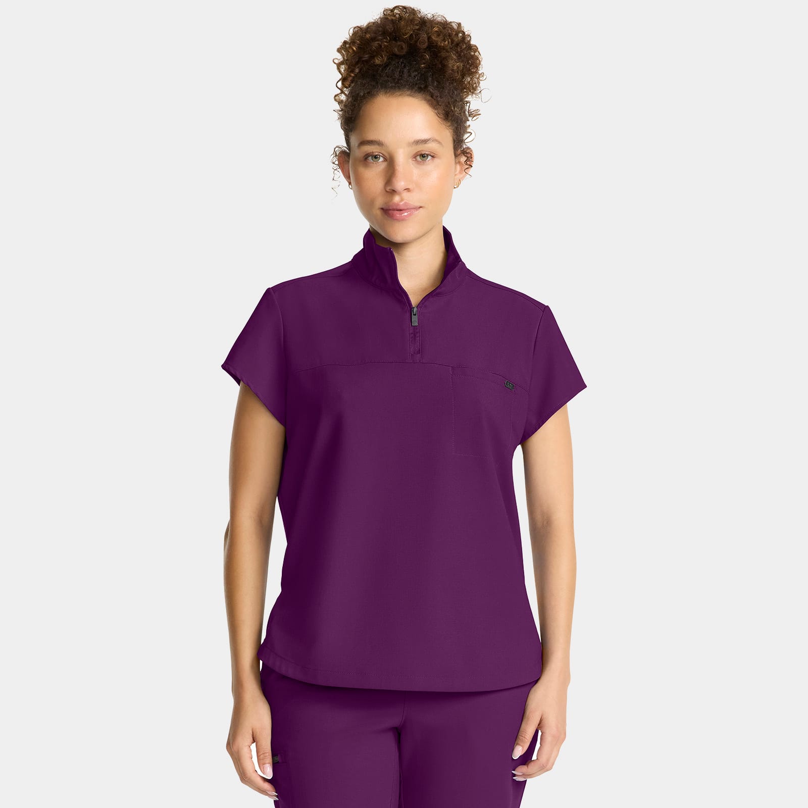 Bella Quarter Zip Scrub Top | HH752
