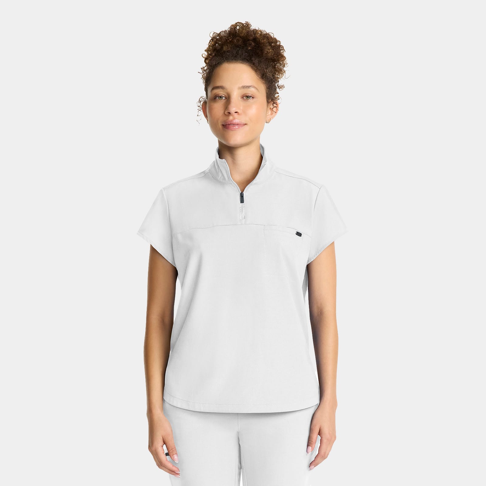 Bella Quarter Zip Scrub Top | HH752