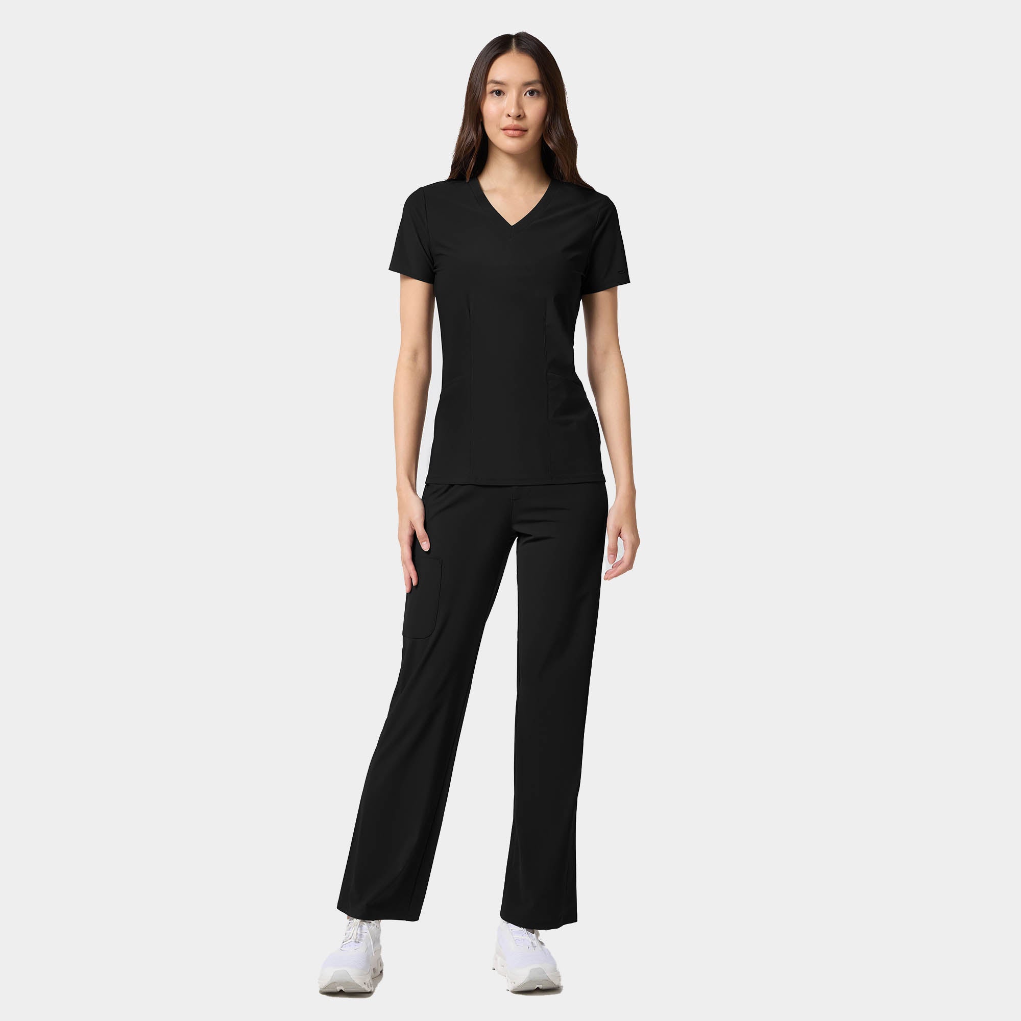 Women's Shaped V-Neck Top | IN00033