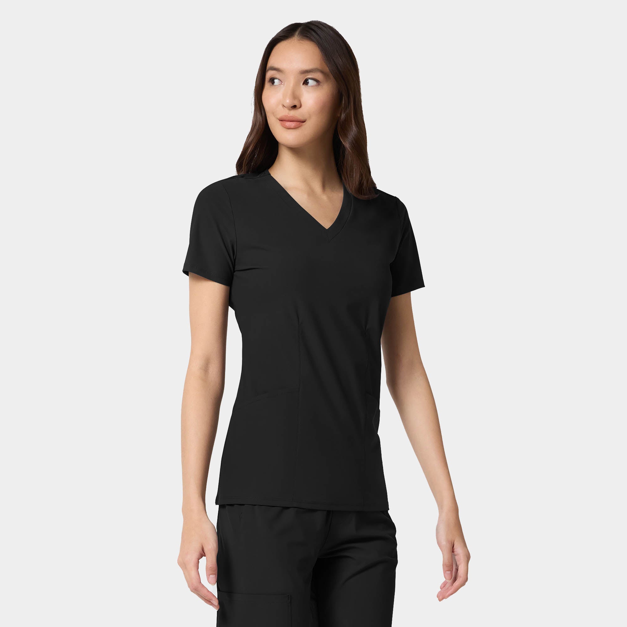 Women's Shaped V-Neck Top | IN00033