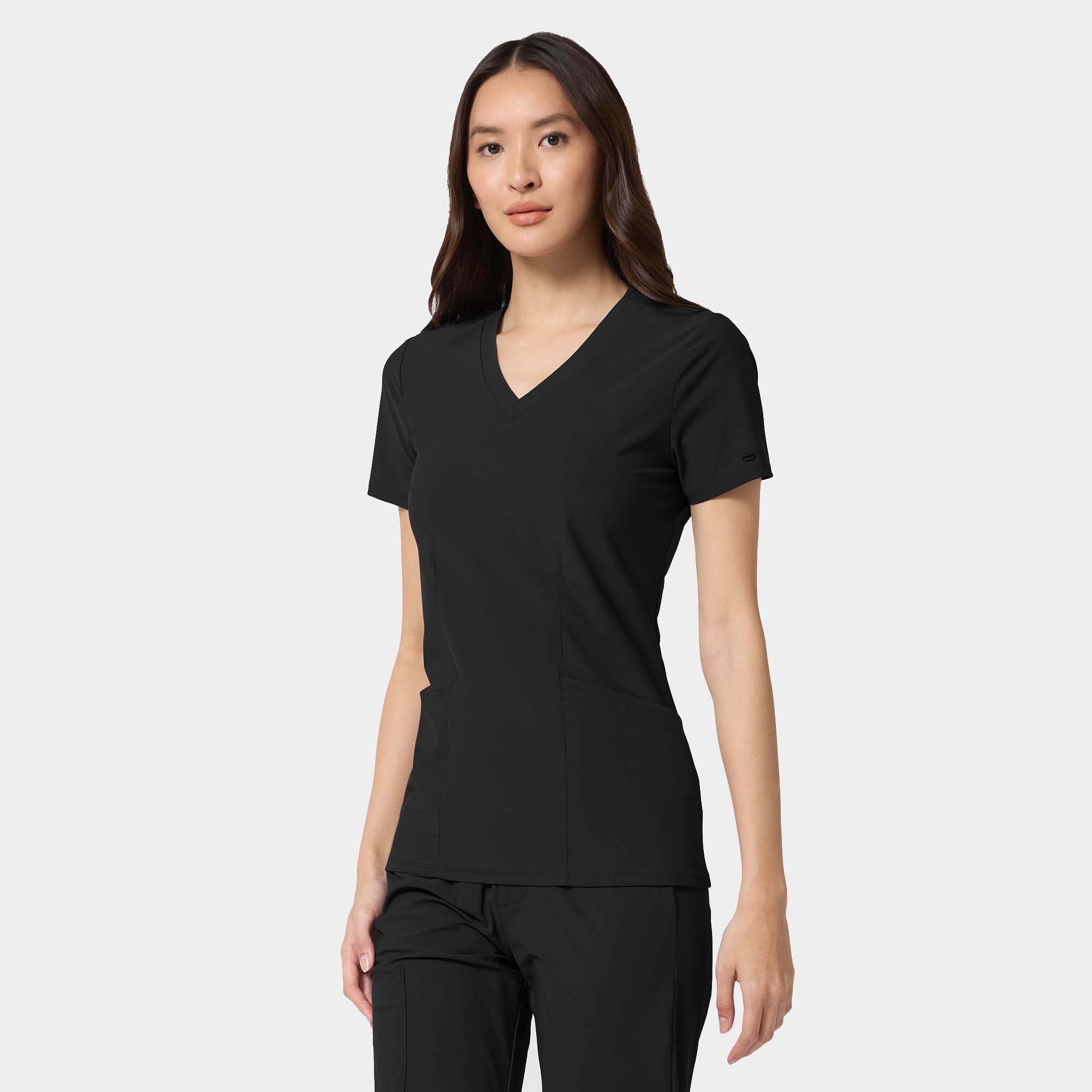 Women's Shaped V-Neck Top | IN00033