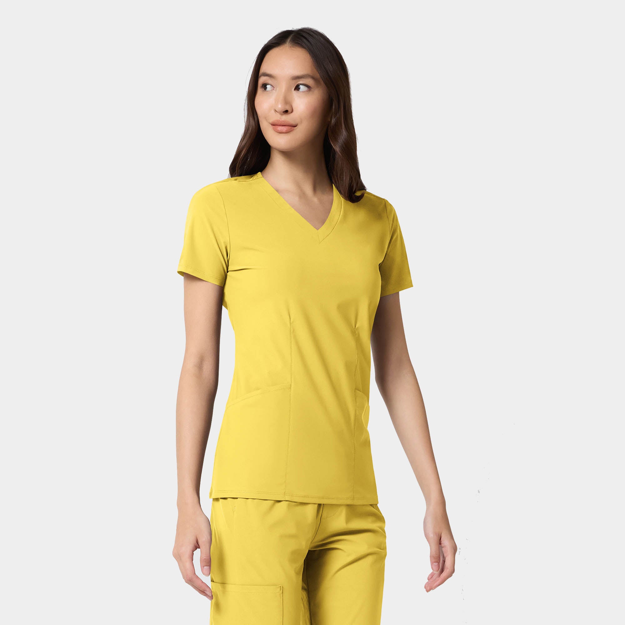 Women's Shaped V-Neck Top | IN00033