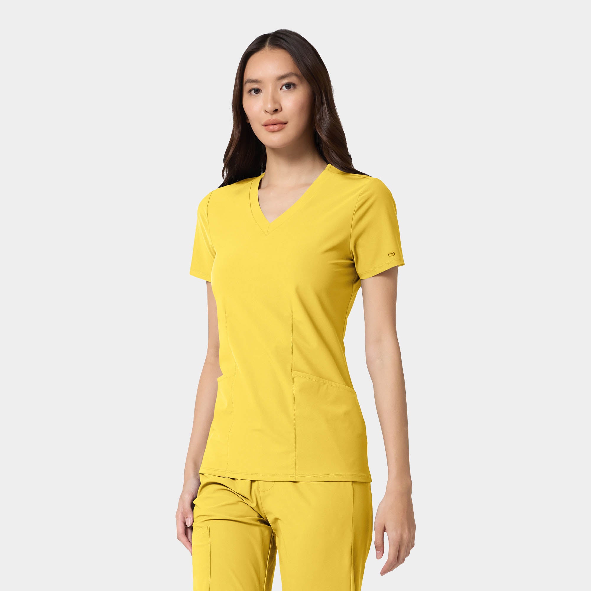 Women's Shaped V-Neck Top | IN00033