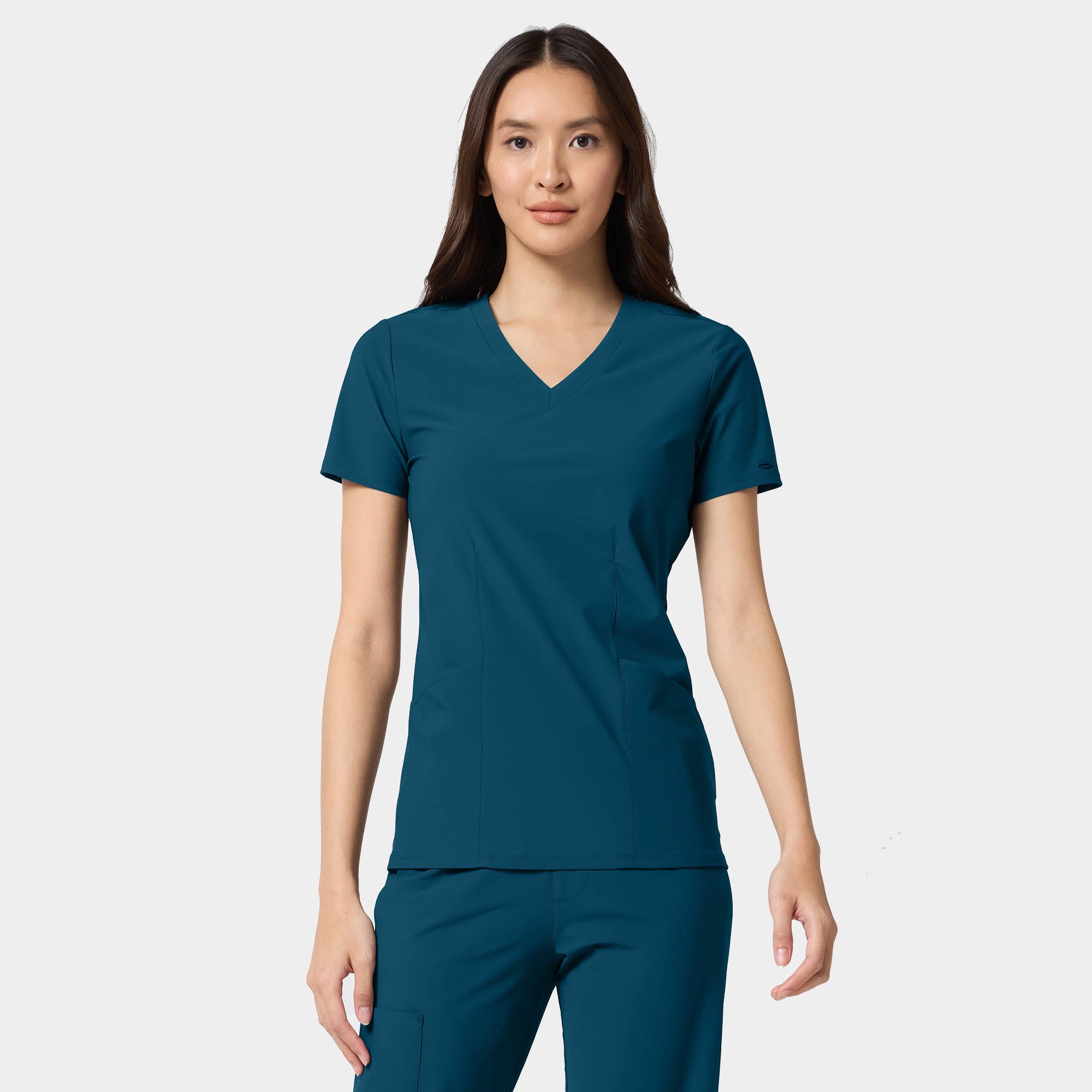 Women's Shaped V-Neck Top | IN00033